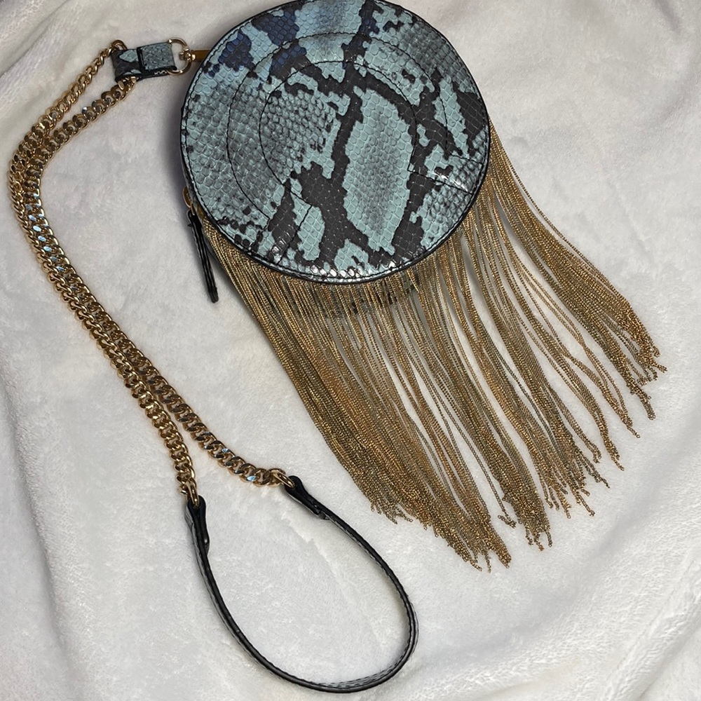 Zara snakeskin print small shoulder bag